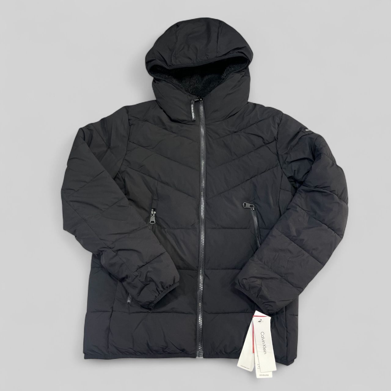 CHAQUETA STRETCH CON CAPUCHA CALVIN