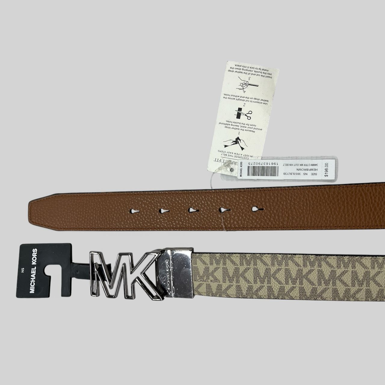 CINTURON REVERSIBLE RECORTABLE MK