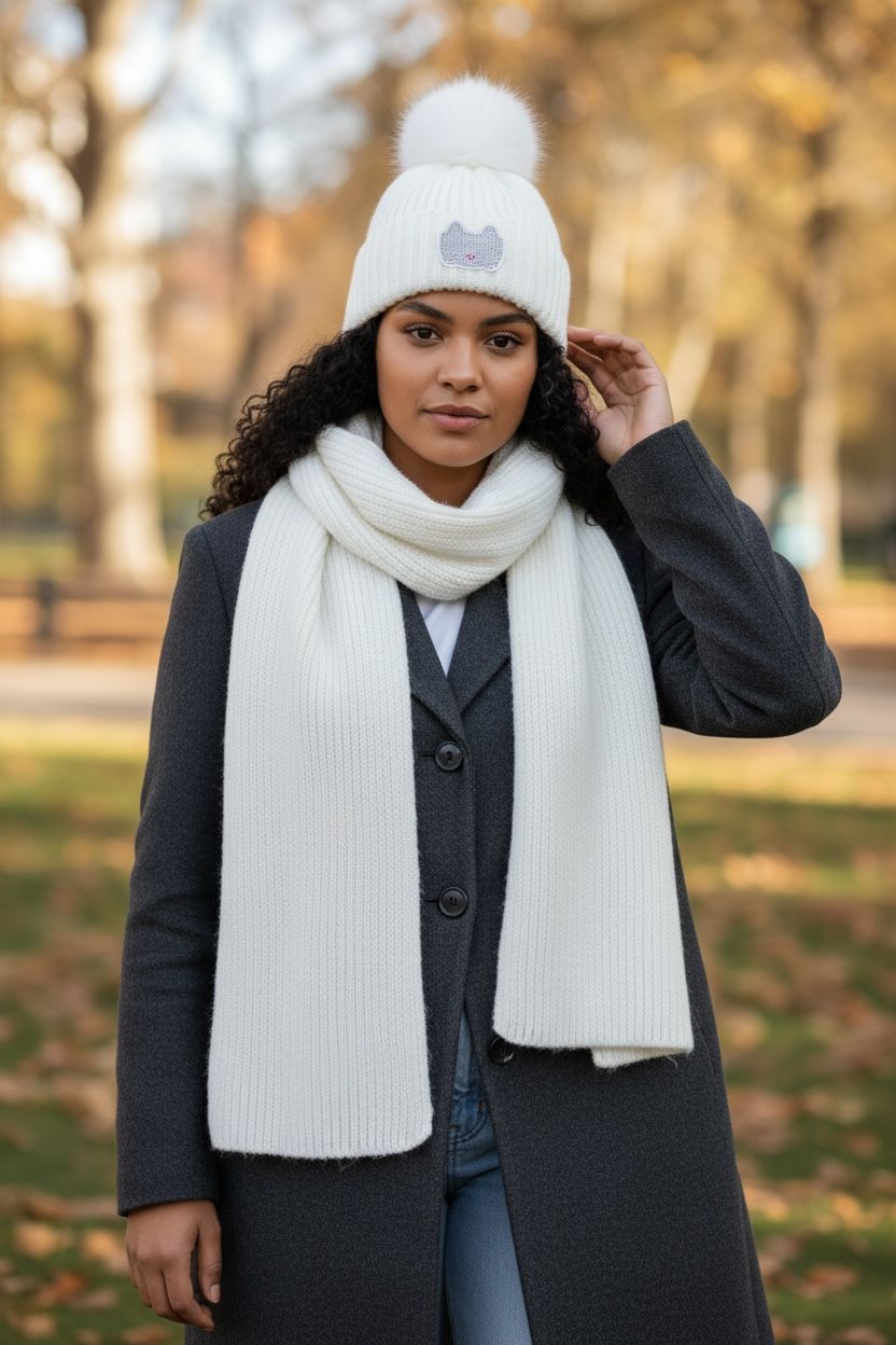 SET INVIERNO KARL LAGERFELD (GORRO-BUFANDA)