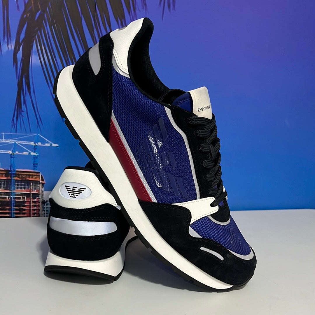 Zapatillas Blancas Hombre Zapatillas Emporio Armani De Tejido Con