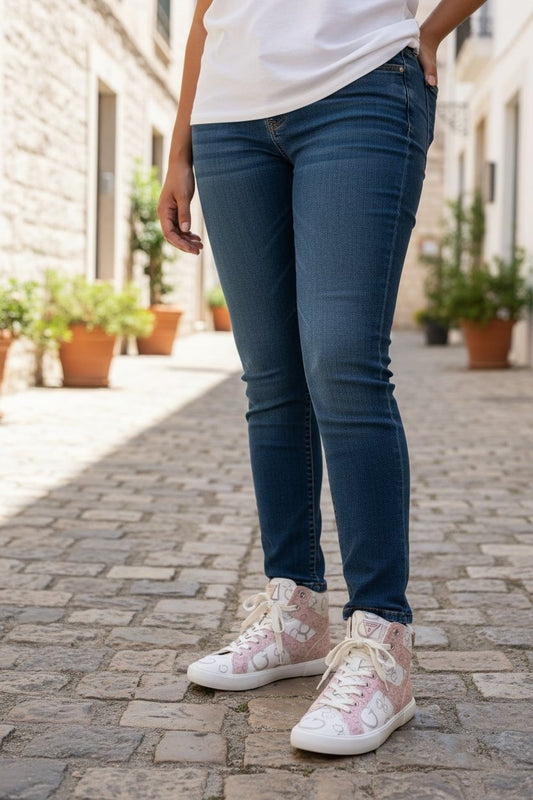 ZAPATILLA GUESS ROSA MUJER