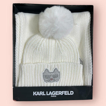 SET INVIERNO KARL LAGERFELD (GORRO-BUFANDA)